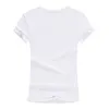 Anpassade t-shirt kvinnor tshirts grossist vanlig vit 100% polyester skjortor tillverkare tomma kvinnors t-shirts för