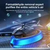 CAR AIR FRESS SOLAR CAR AIR FRESHER HELICOPTER Automatisk aromaterapi Solar Energi Roterande bil Interiör Parfym Dekorativ bil doftdiffusor 24323