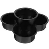 Candle Holders 4 Pcs Jar Metal Cup Travel Toiletry Containers Centerpiece Tray Iron Simple Candleholder