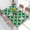 Toalha de mesa estampada retrô azulejo Seagrass etiquetado Next Orla Kiely Toalha de mesa retangular à prova de óleo capas de 4 pés