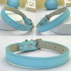 Fashion PU Leather Plain Color Dog Collar for Small Dogs Medium Dogs Large Dogs