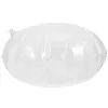 Oreiller gonflable transparent à insert rond transparent pour voiture, camping, voyage