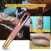 Rose Golden Wirel Rotation Machine à tatouer Kit Multifonctionnel Professionnel Stylo de maquillage permanent Microblading Sourcils Fournitures pour les lèvres M6On #