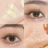 Mochrome Glitter Eyeshadow Pearlescent Highlighter Powder Makeup Diamd Eye Shadow Palette مشرق مستحضرات تجميل لامعة لامعة O93E#