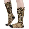 Women Socks Cheetah Brown Hidden Leopard Graphic Trendy Stockings Autumn Non Slip Men Comfortable Design Outdoor