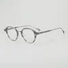 Montature per occhiali da sole Montatura per occhiali da uomo DRX2083 Occhiali da vista in titanio puro Occhiali da vista rotondi in abete rosso Oculos De Grau Feminino