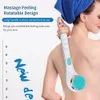 4-in-1 elektrische Bade- und Duschbürste, wiederaufladbar, wiederaufladbar, Massage-Körperbürste, Rückenreinigung, langer Griff, Peeling, sauberer Tropfen 240312