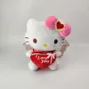 Ribbon Love Cat Plush Toys Children's Games Playmate Backpack Keyring Ornaments Thanksgiving New Year Gift
