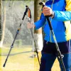 Sticks 66135 cm Camping Trekking Pole Outdoor Spazierstock Teleskop 3 Abschnitt Wandern Carbon Aluminium Legierung Stick