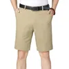 Men's Shorts Men Knee Length Summer Business Style Knee-length With Zipper Closure Side Pockets For Father