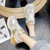 Casual Schoenen Merk Designer Vrouwen 2024 Herfst Dikke Zool Vrouwen Chunky Sneakers Lelijke Vuile Mode Reflecterende Meisjes Sport