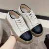 Pompes 2022 Fashion Femmes Chaussures chunky Sneaker Chaussures blanches Lace Up Tenis Feminino Zapato de Mujer Platforme Femmes Casual Shoe Shoe Flat Shoes Femme