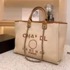 خطاب الأكياس المسائية فاخرة CC Totes Handbag Fashion Canvas Bag Womens Ladies CH مطرزة على حقائب اليد مصممة على حقائب التسوق عبر الجسم 7M6R