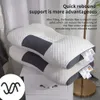 1 pièce tricotée avec protection cervicale, insert de massage du sommeil, oreiller domestique, absorbant l'humidité, respirant, antibactérien, oreiller de literie adapté pour