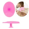 3pcs Yüz Kafa Bantları 3 Maske Fırçaları ile Bilek Bandı 3mini Silis Yüz Fırçaları Yoga Spa Banyo Duş Makyaj Cilt Bakım Araçları K6MG#