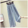 Dames zomerkleding slanke jeans tweedelige sets Outifits broekpakken 240315