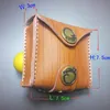 Steel Slingshot Bag Waist Hunting Outdoor Pouch Case Catapult Leather Stainless Ball Sports Genuine Kdusg