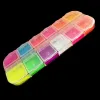 12 colori fluorescenti ombretto palette impermeabile opaco Ne blu verde rosa rosso ombretto pigmenti Lg duraturo trucco tavolozza J61u #