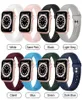 Apple Watch Series 1 2 3 4 5 6 7 8 SE Watch Band 38mm 40mm 42mm交換A7738886用の純粋な色シリコンストラップラバーウォッチバンド