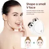 EMS Facial Massager Skin Care Slimming Double Chin MicroCurrent Face Lift Machine Anti Wrinkles Sic Vibrati v Face Beauty Q7KS＃