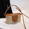 Torby wieczorowe Summer damska torba krzyżowa 2024 Trend ramię Crossbody Słomka dla kobiety małe modne tkanie luksusowe designerskie torebki