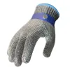 Handskar av högkvalitativ anticuthandskar 316 L Rostfritt stål Trådhandskar Guantes Corte Wearable Rostar inte Cut Proof handskar 23*9,5 cm