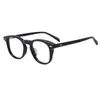 Lunettes de soleil Cadres Niche Lunettes faites à la main Cadre Hommes et femmes Mode Littéraire Carré Simple Grand Visage Optique Prescription Plein Gla