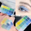 Palette de fards à paupières 18 couleurs, mat, faible saturation, imperméable, durable, Ne, rouge, jaune, bleu, vert, pigments, maquillage pour les yeux, c79S #