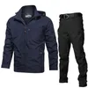 Chaquetas para hombre impermeable militar chaqueta con capucha rompevientos deportes de acampada al aire libre abrigo elástico trajes masculinos abrigo fino 240312