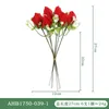 Dekorative Blumen, 27 cm, Simulationsrose, einzelne Valentinstag-Heim-Hochzeitsblume, gefälschte künstliche Haptik, Flanell