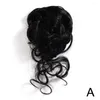 Hair Accessories Synthetic Curly Bun Messy Claw Chignon Clip Elastic Scrunchies Hairpieces Donut Updo Pieces For Women