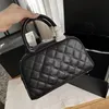 Designer-Handtasche, luxuriöse Umhängetasche, Diamantgitter, Kaviar-Griff, klassisches Leder, stimmungsvolle Modetaschen, Handtaschen, Damentasche