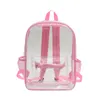 Sacs d'école transparent grande capacité sac à dos en PVC conception unique personnalité hydrofuge pour les femmes 2024 mode décontractée en vente