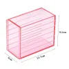 Clear Eyel Storage Box Display Rack 5 Camadas Acrílico Organizador de Maquiagem Caixa de Olhos Falsos Ferramentas de Maquiagem I0BD #