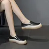 Mocassins De couleur vulcanisés à bout rond pour femmes, baskets De printemps assorties avec tout, chaussures décontractées