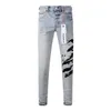 Jeans Roxo Marca American High Street 7050