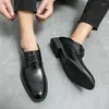 Chaussures décontractées de haute qualité pour hommes, en cuir véritable, semelle souple, antidérapantes, plates, pour les déplacements, le travail et les affaires