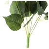 Fleurs décoratives 10X soie artificielle 7 grande tête Bouquet d'hortensia pour salle de mariage El fête décoration et cadeau de vacances