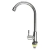 Kitchen Faucets 304 Stainless Steel Sink Water Tap Single Lever Cold Deck Mounted Faucet Mixer