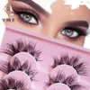 7 pairs Faux 6D Les Fluffy Natural False Eyeles Makeup Tools Eyel Extensi Fake Les Makeup Faux Cils O0Qe#