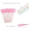 24pcsプラスチックLES鉗子Clip False Eyel Extensiアプリケーターヘアピンセット100pcs使い捨てブラシMascara Wands Tools C2PQ＃