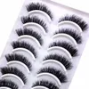 33 Style 70 lådor 10pairs Natural 3D Mink False Eyeles Makeup Fake Eye Les Faux Cils Make Up Beauty Tools Wholesale 5143#