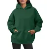 Women's Hoodies Womens Oversized Sweatshirts Pullover Artificial Short Velvet Sweaters Long Sleeve With Pockets Cropped Sweater Top