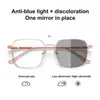 Solglasögon ramglasögon blått ljus som blockerar med vy för unisex ögonskydd transpektaklar