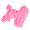 Baking Moulds Glossy Dog Shape Silicone Mold Keychain Making Molds Necklace Jewelry Epoxy Resin Crafting Mould DIY Handmade Charms