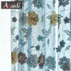 Rideaux AOSIDI Art moderne brodé Tulle rideaux pour salon chambre fenêtre florale voilages Voile rideaux de haute qualité 3D rideaux