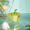 Decorative Figurines Crystal Green Pepper Ornaments Green/Yellow/Red Home Decoration