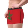 Unterhosen für Männer, sexy, die Flagge Marokkos, Unterwäsche, marokkanische patriotische Boxershorts, Stretch-Shorts, Höschen