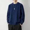 Men's Sweaters 2024 Autumn And Winter Round Neck Sweater Knitting Shirt Clothing