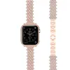 Acessórios pulseira de metal para apple watch 7 45mm 41mm feminino luxo pulseira de diamante para iwatch 6 5 4 se 44mm 42mm 40mm 38mm myl15bx